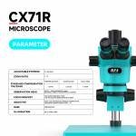 Microscope Stéréoscopique Trinoculaire RF4 CX71R 6.5–65X