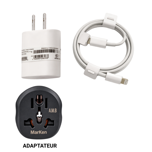 CHARGEUR COMPLET AUTHENTIQUE IPHONE